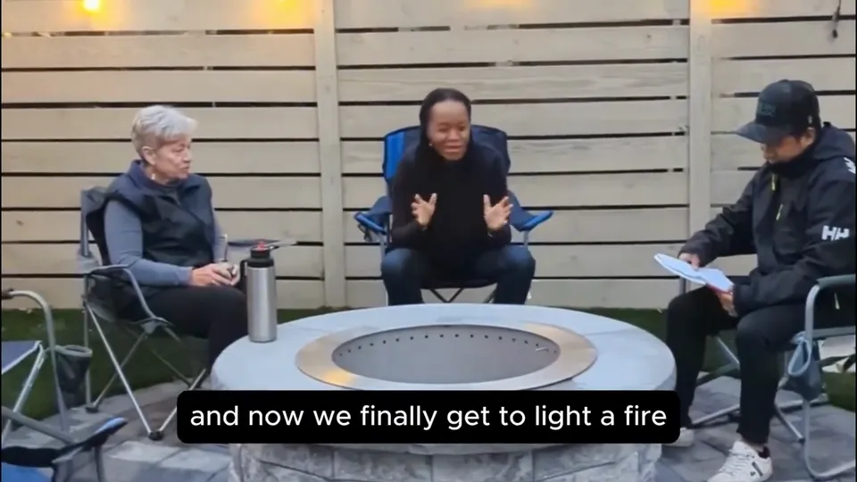 Homeowner describing the design and construction process with Jared Next Day